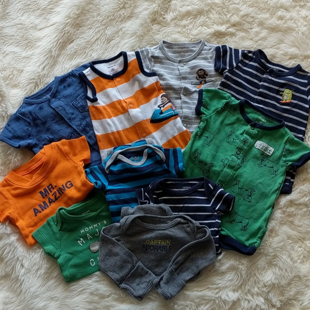 Carter's New Born Bundle Romper and Onesies Summer